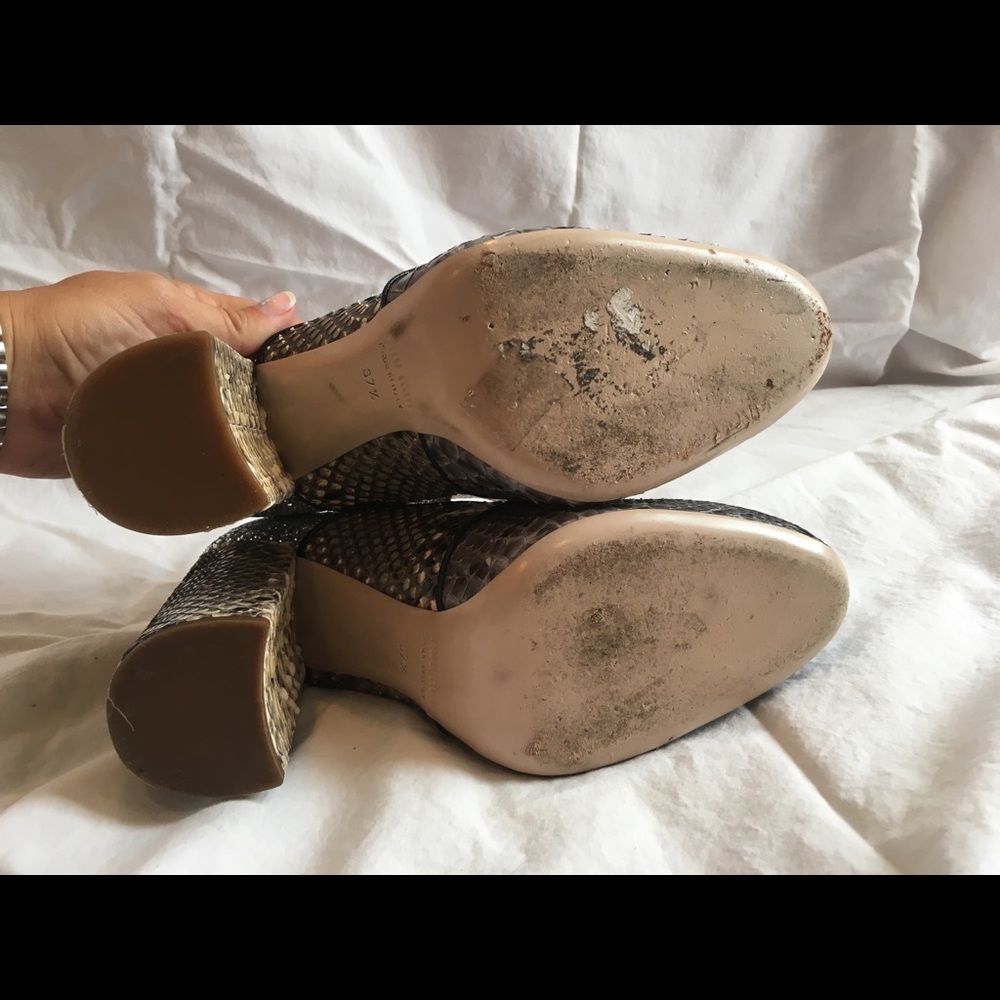Miu Miu Mary Jane Pumps - Glitter and Snake Skin - Picture 6 of 8